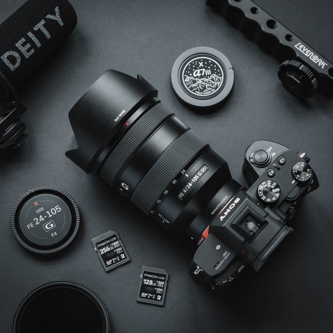 1080x1080 lightweight Sony video camera setup