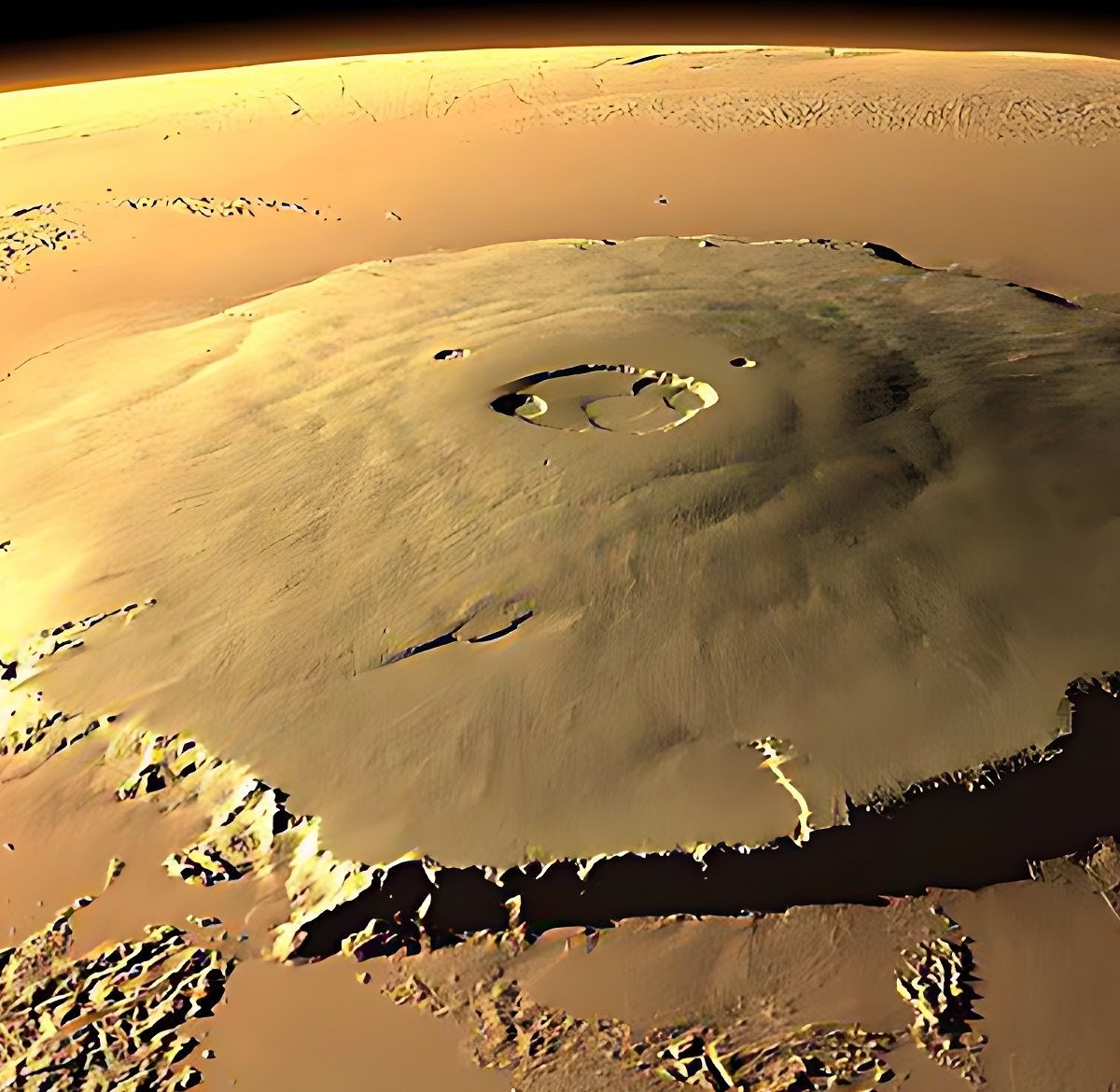 1200x1170 Olympus Mons: The Towering Shield