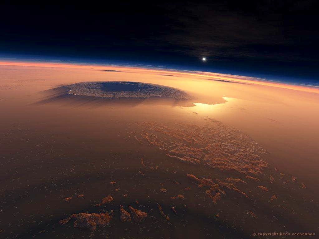 1024x768 Olympus Mons Wallpaper