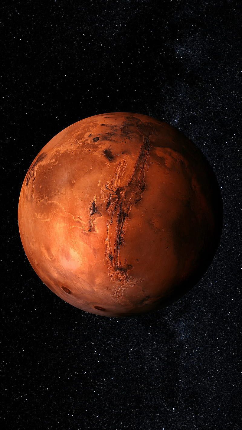 800x1422 Mars, Olympus Mons, sun, space, black