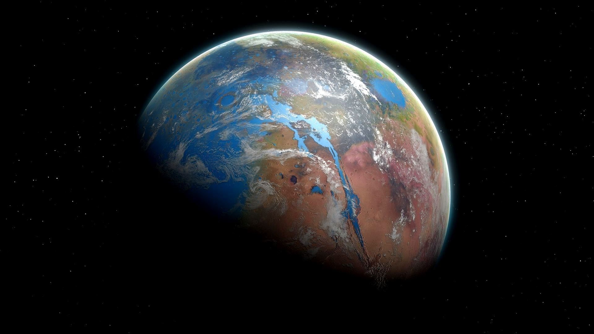 1920x1080 human Mars: Wallpaper