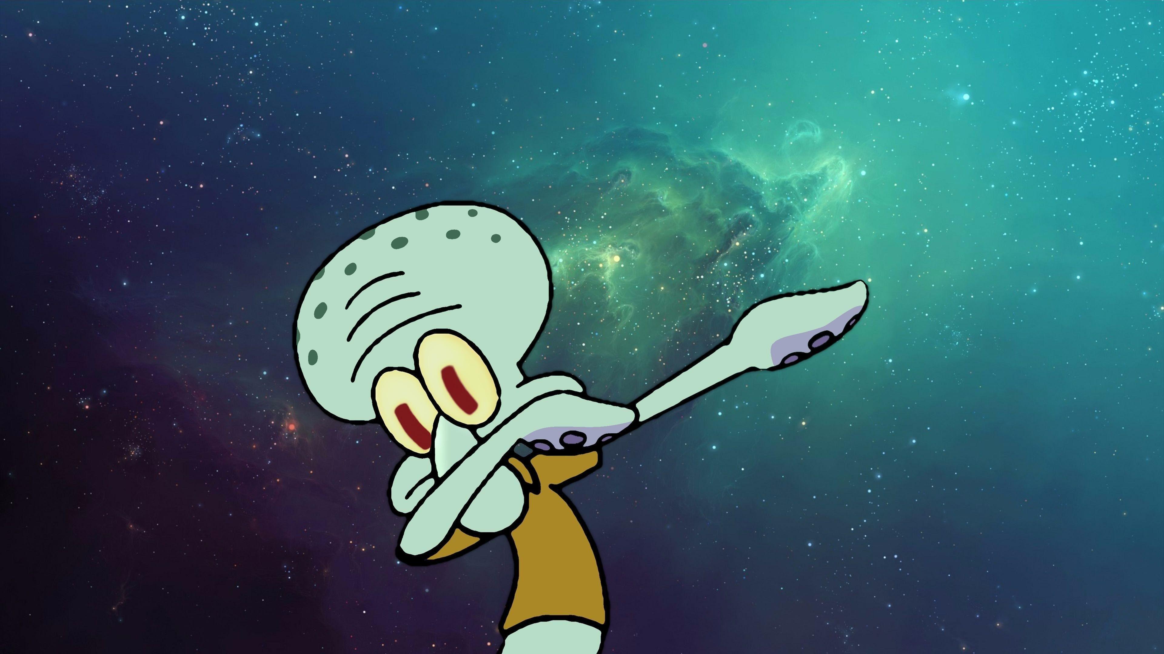 Download Embrace creativity and positivity with Aesthetic Squidward  Wallpaper  Wallpaperscom