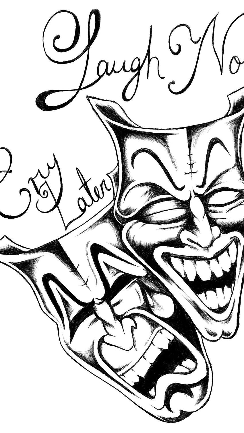 850x1511 Laugh Now, Cry Later By Dxpxl On