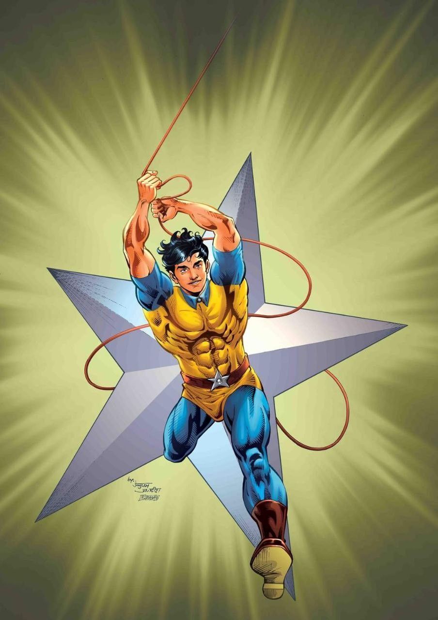904x1280 Super Commando Dhruv with big star blafe
