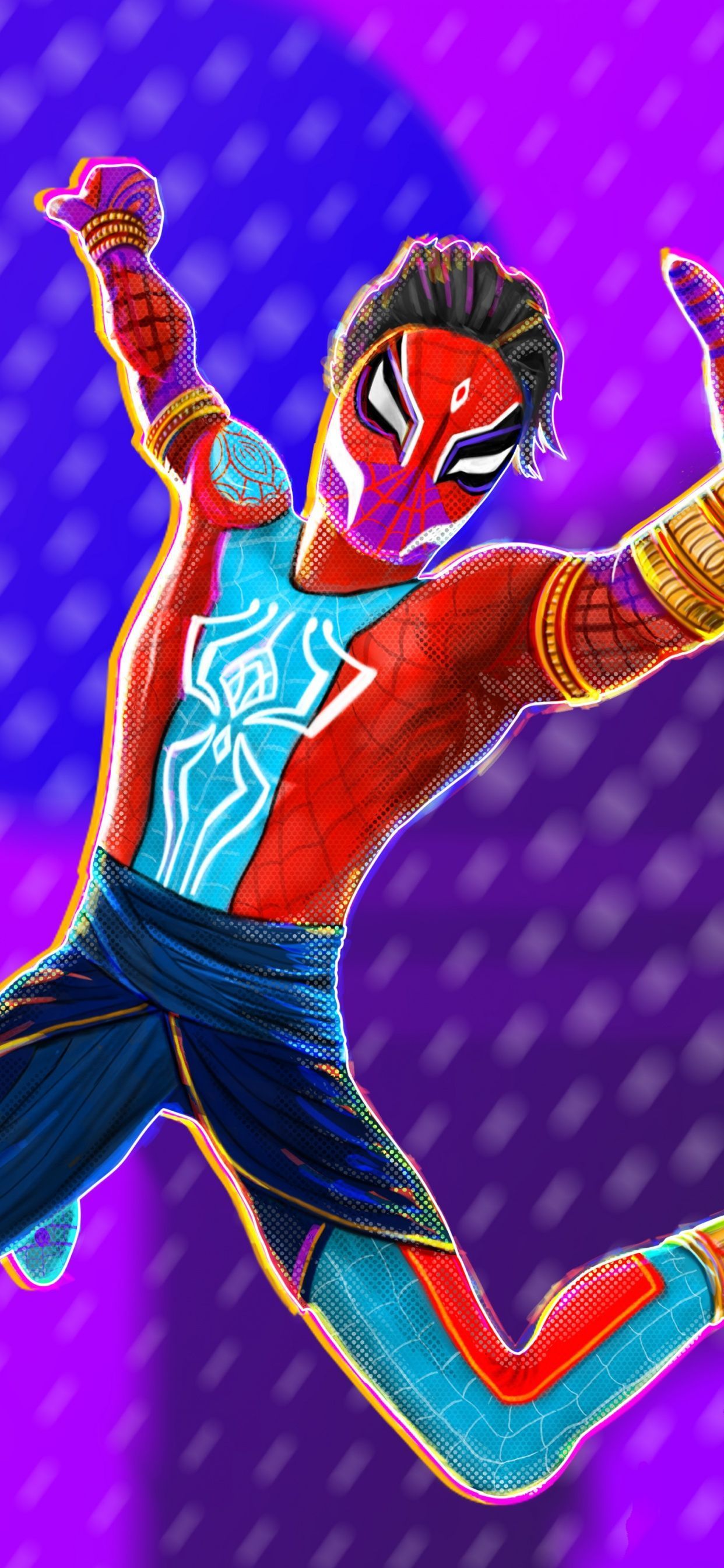 1242x2688 Spider Man: India Wallpaper 4K