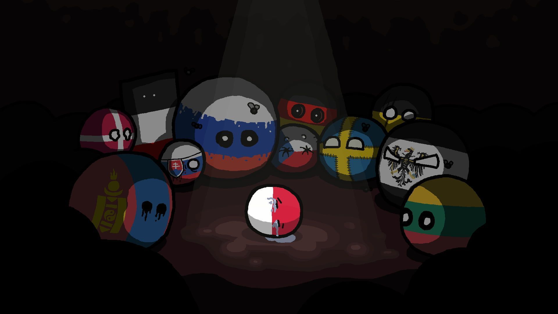 1920x1080 HD wallpaper: ball cartoon character