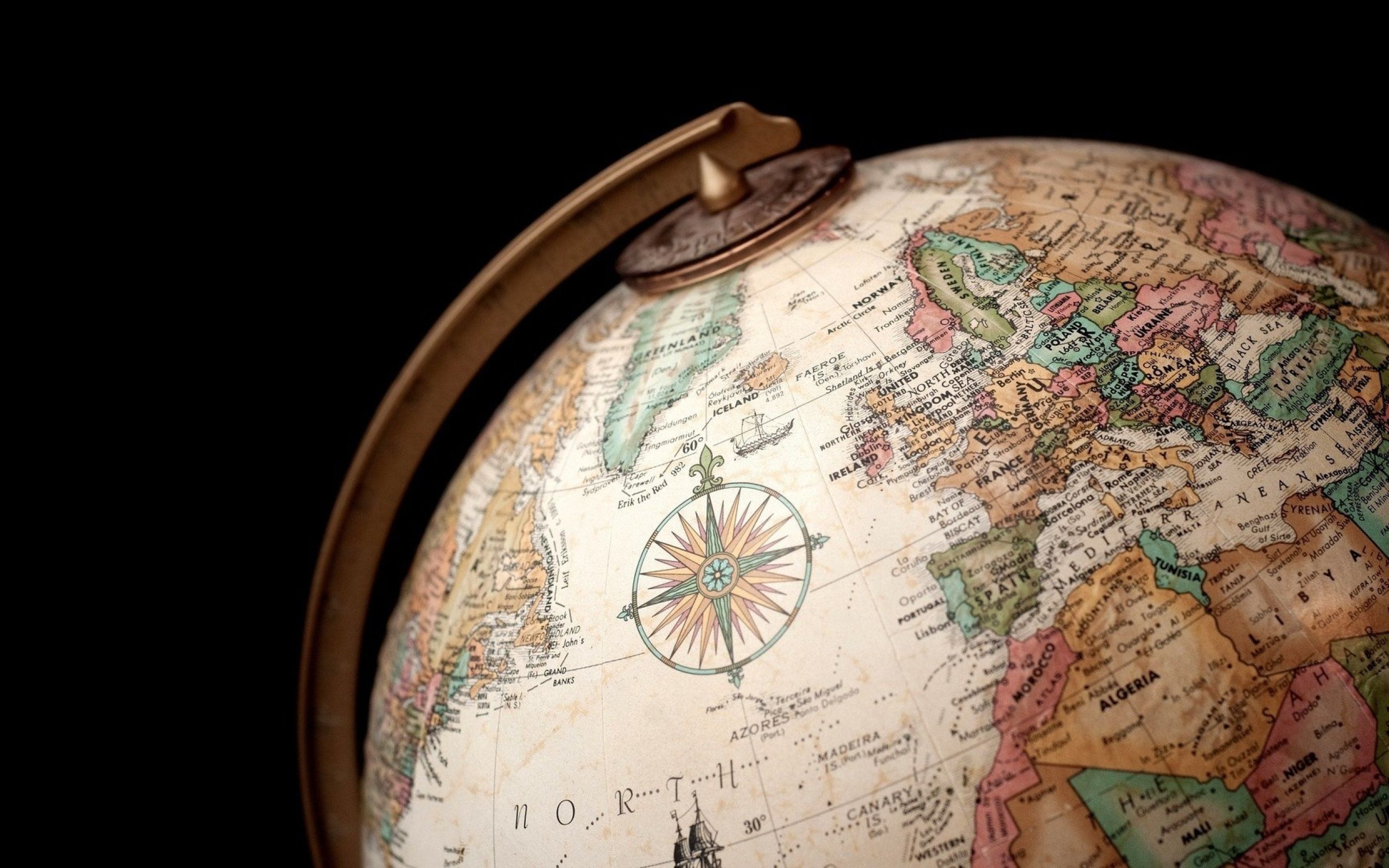 2560x1600 Resolution globe, country