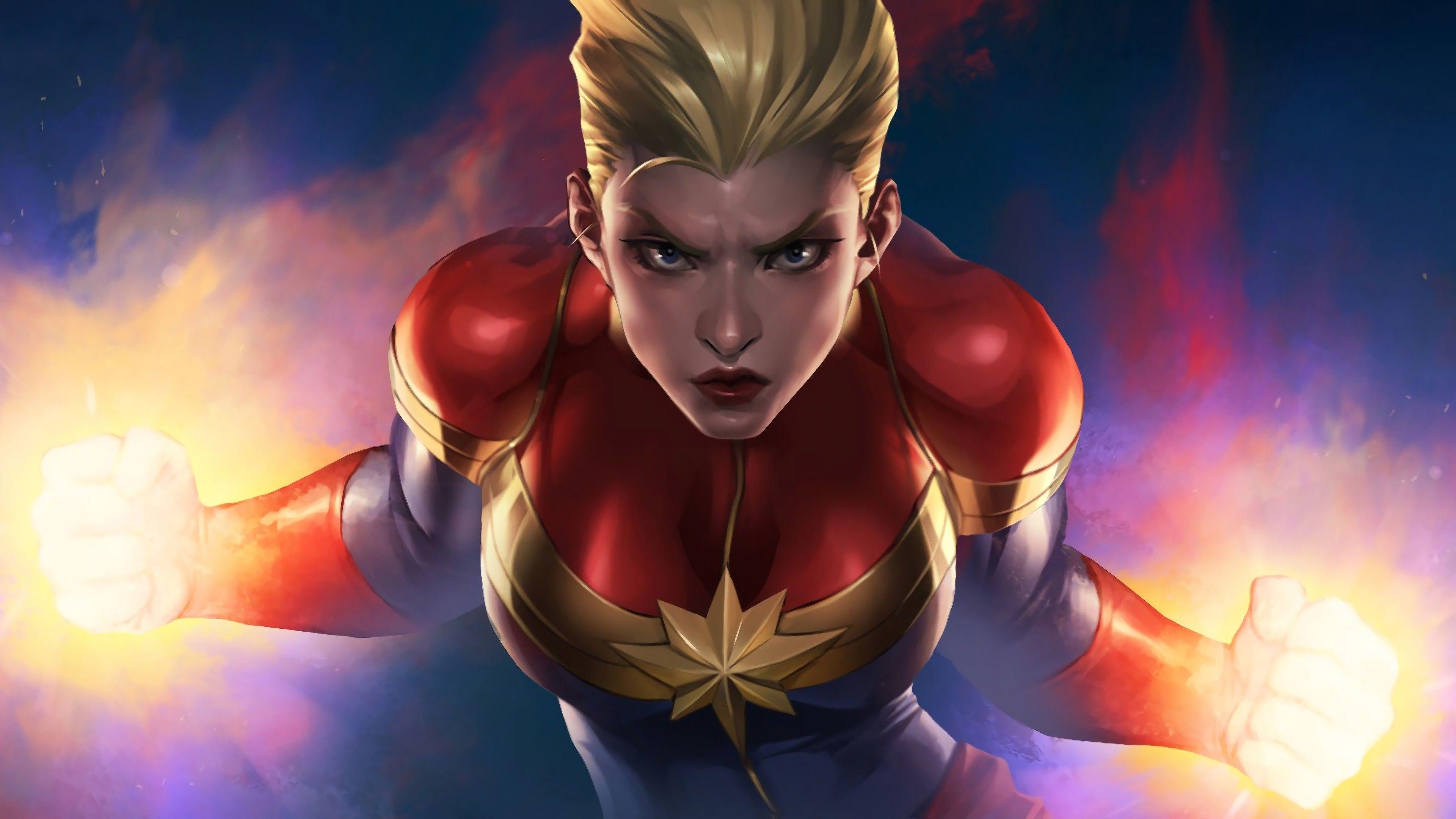3840x2160 4K Photo of Captain Marvel
