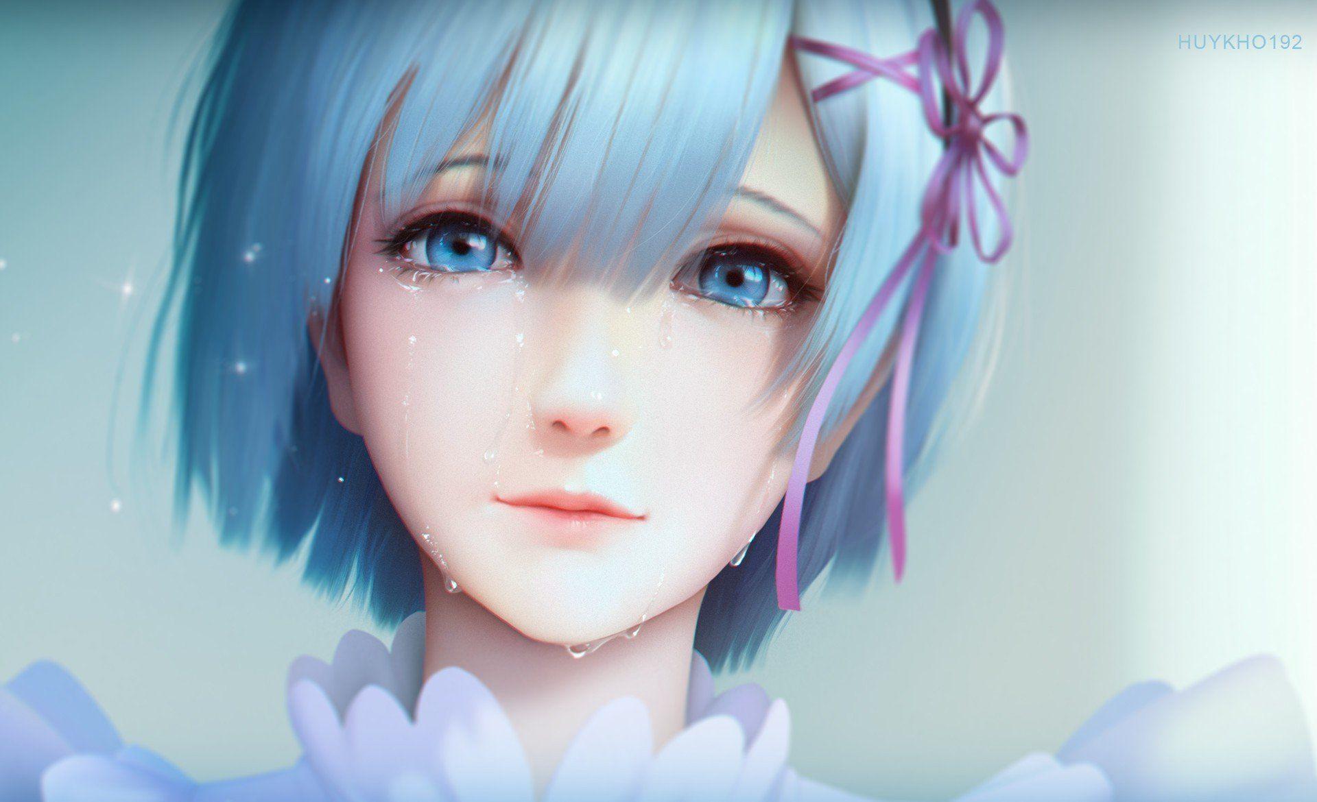 1920x1170 nghệ thuật tưởng tượng, Anime, Cô gái trong anime, Rem (Re: Zero), Khóc, Re: Zero Kara Hajimeru Isekai Seikatsu Hình nền HD / Hình ảnh & hình ảnh trên máy tính để bàn và di động https://wallpaperaccess.com/full/1503813.jpg