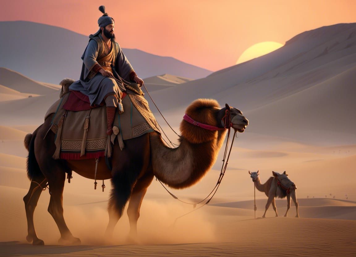 1152x832 Marco Polo in the Gobi desert