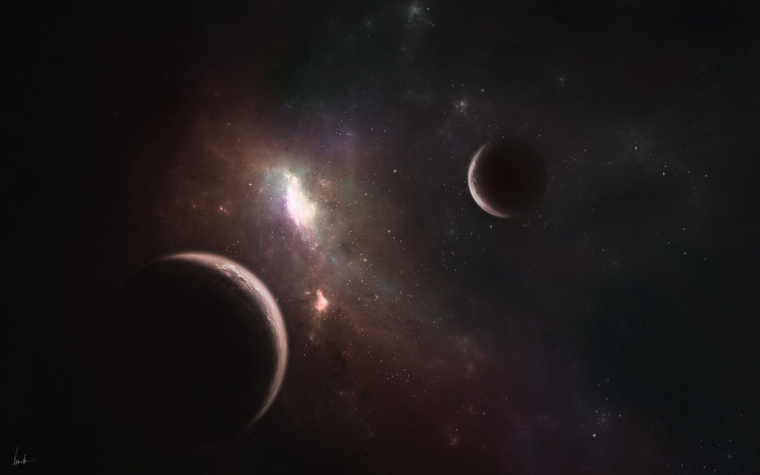 2560x1600 space, constellation, planet, satellite
