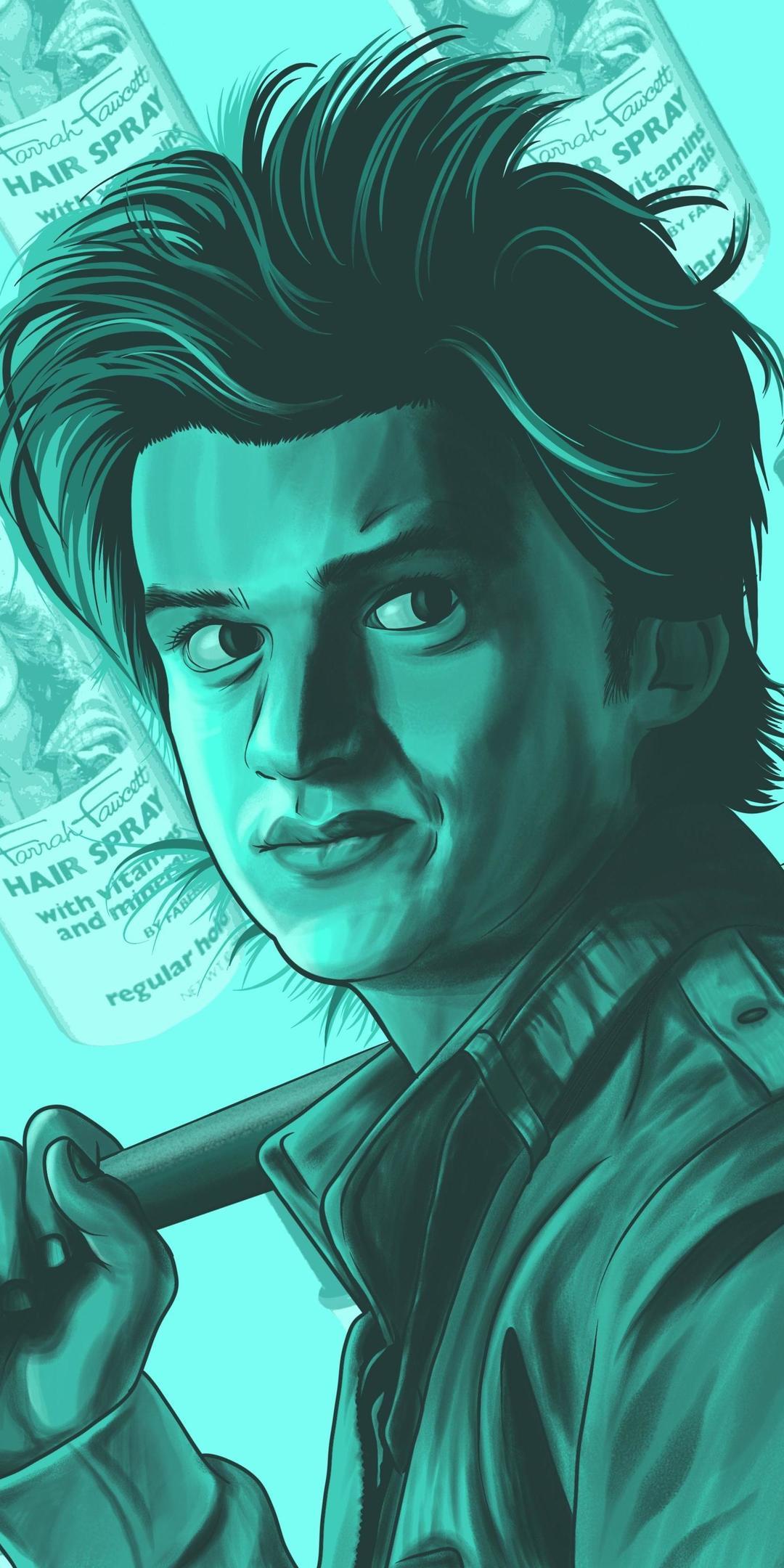 1080x2160 Steve Stranger Things Season 2 FanArt One Plus 5T