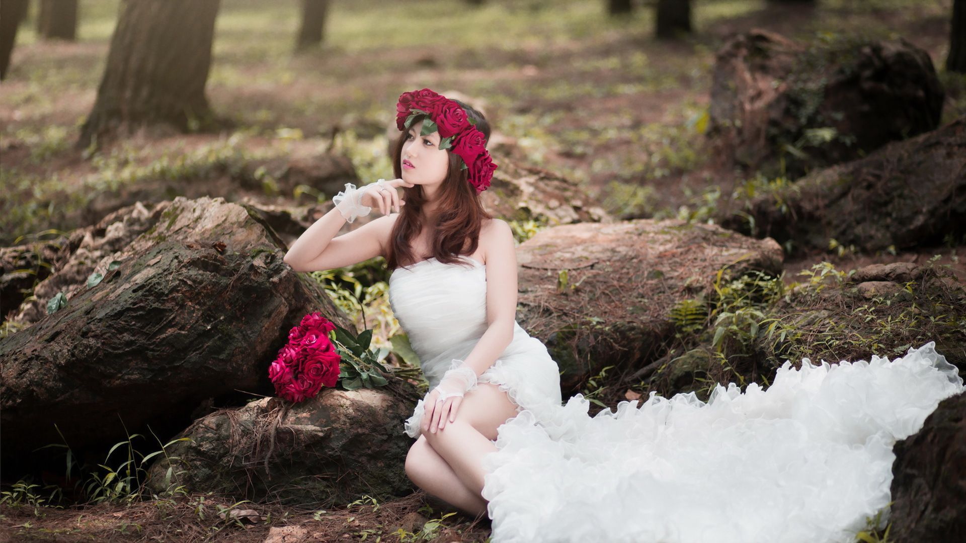 1920x1080 Download Woman Bride HD Wallpaper