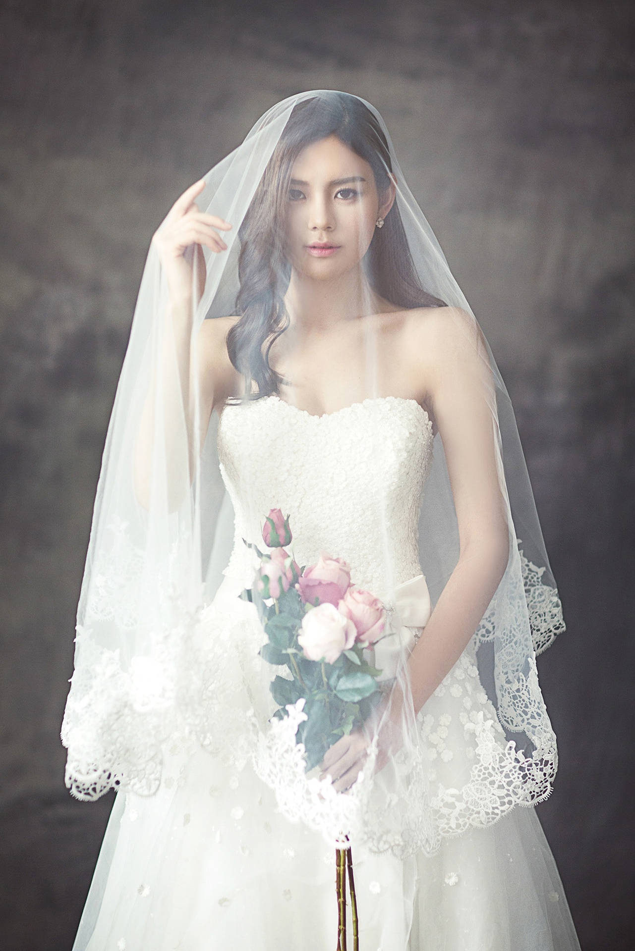 1281x1920 Download Korean Bridal Model Wallpaper
