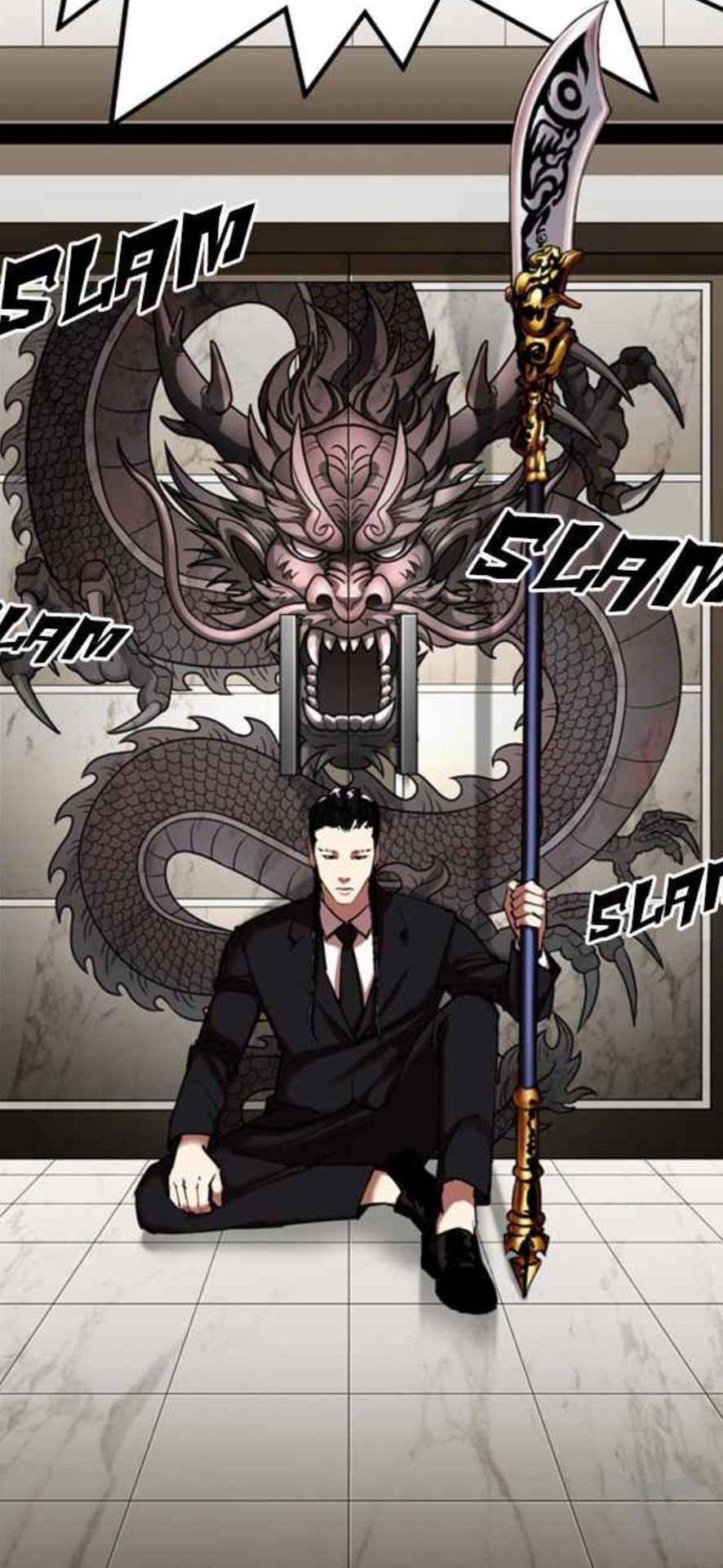 886x1920 Download Lookism Xiaolong With Weapon Wallpaper