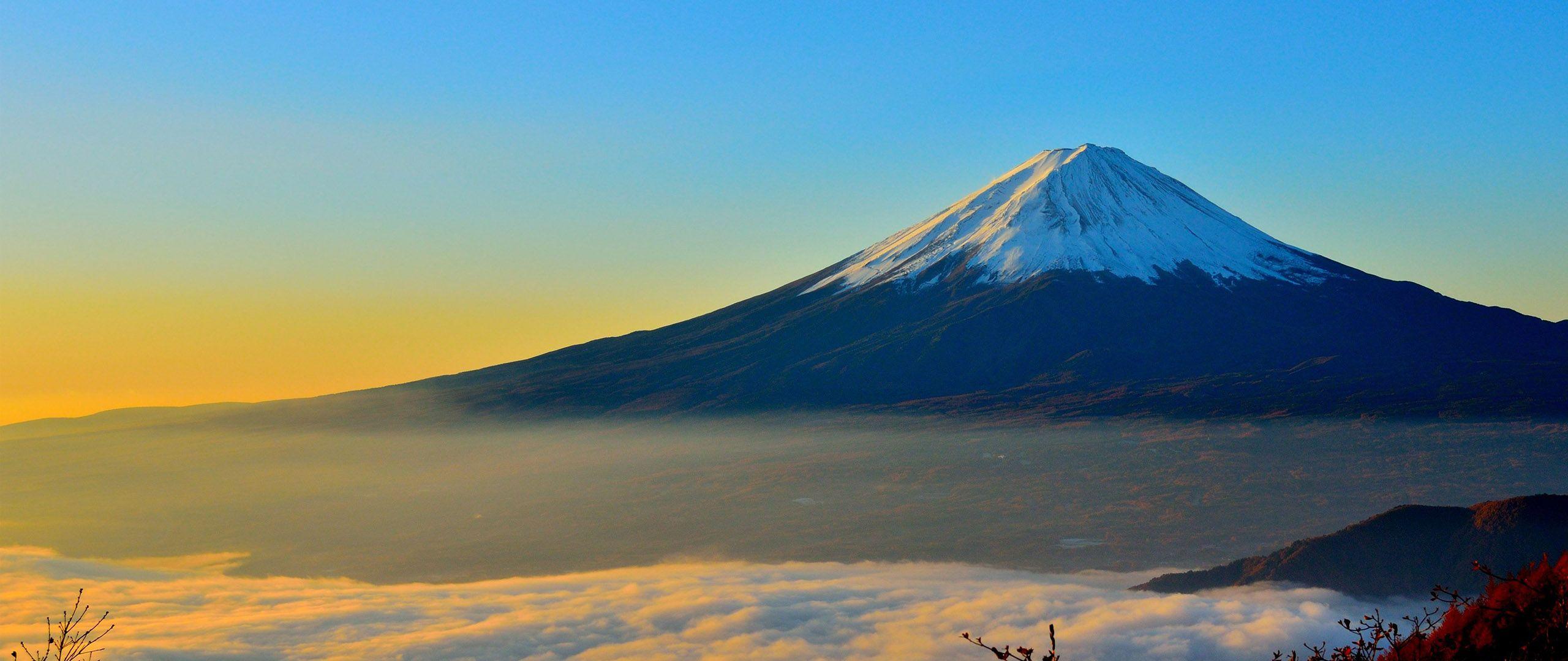 2560x1080 Mount Fuji Mountain In Japan Active Volcano Wallpaper