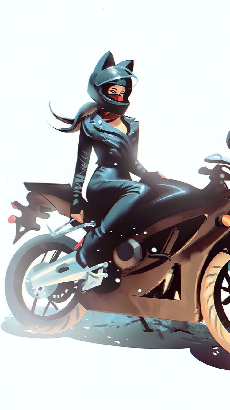 750x1334 Biker Girl 4k 2020 iPhone 6