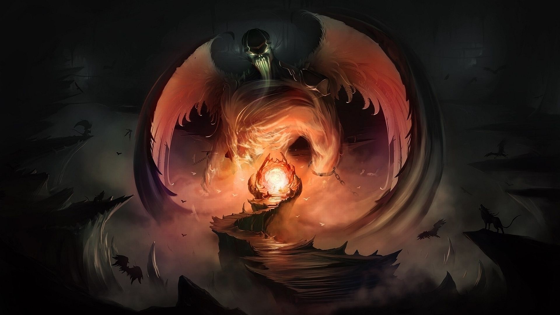 1920x1080 Dark Demon HD Wallpaper: Embrace