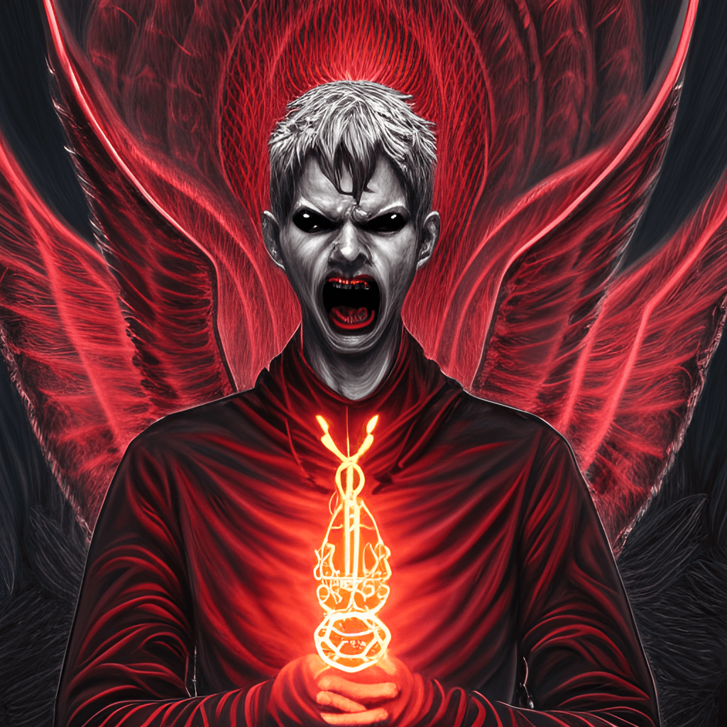 1024x1024 Lucifer Dark Angel Demon · Creative Fabrica