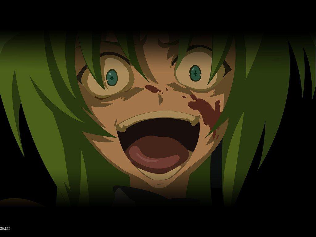 1024x768 Sonozaki Shion Laughing Wallpaper No Naku Koro