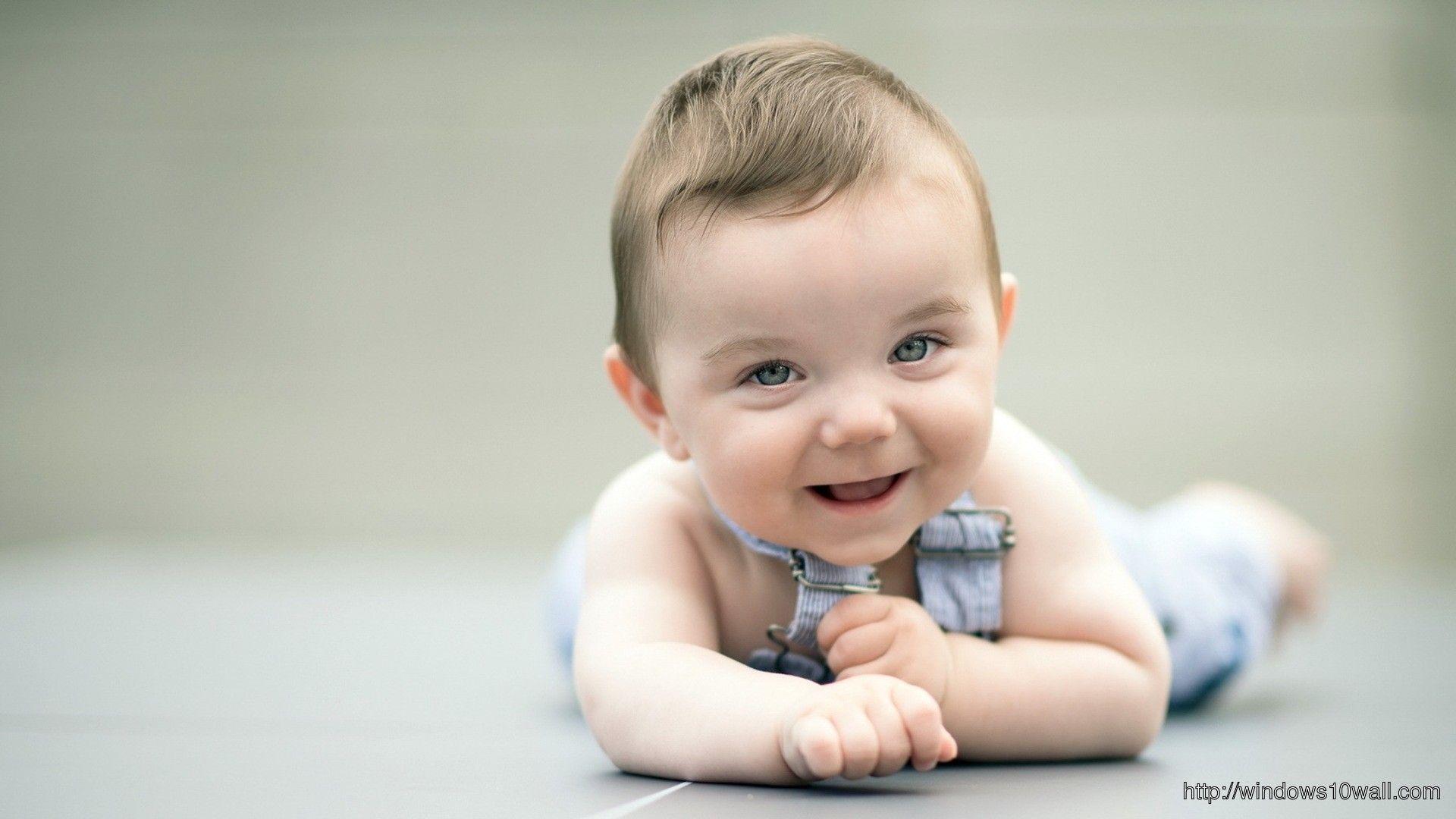 1920x1080 Wallpaper Baby Boy Lay Down n Laughing