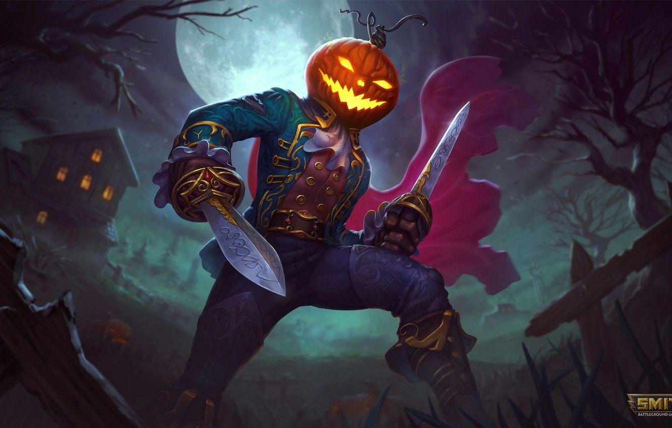 1332x850 Wallpaper Halloween, loki, spooky, smite image for desktop