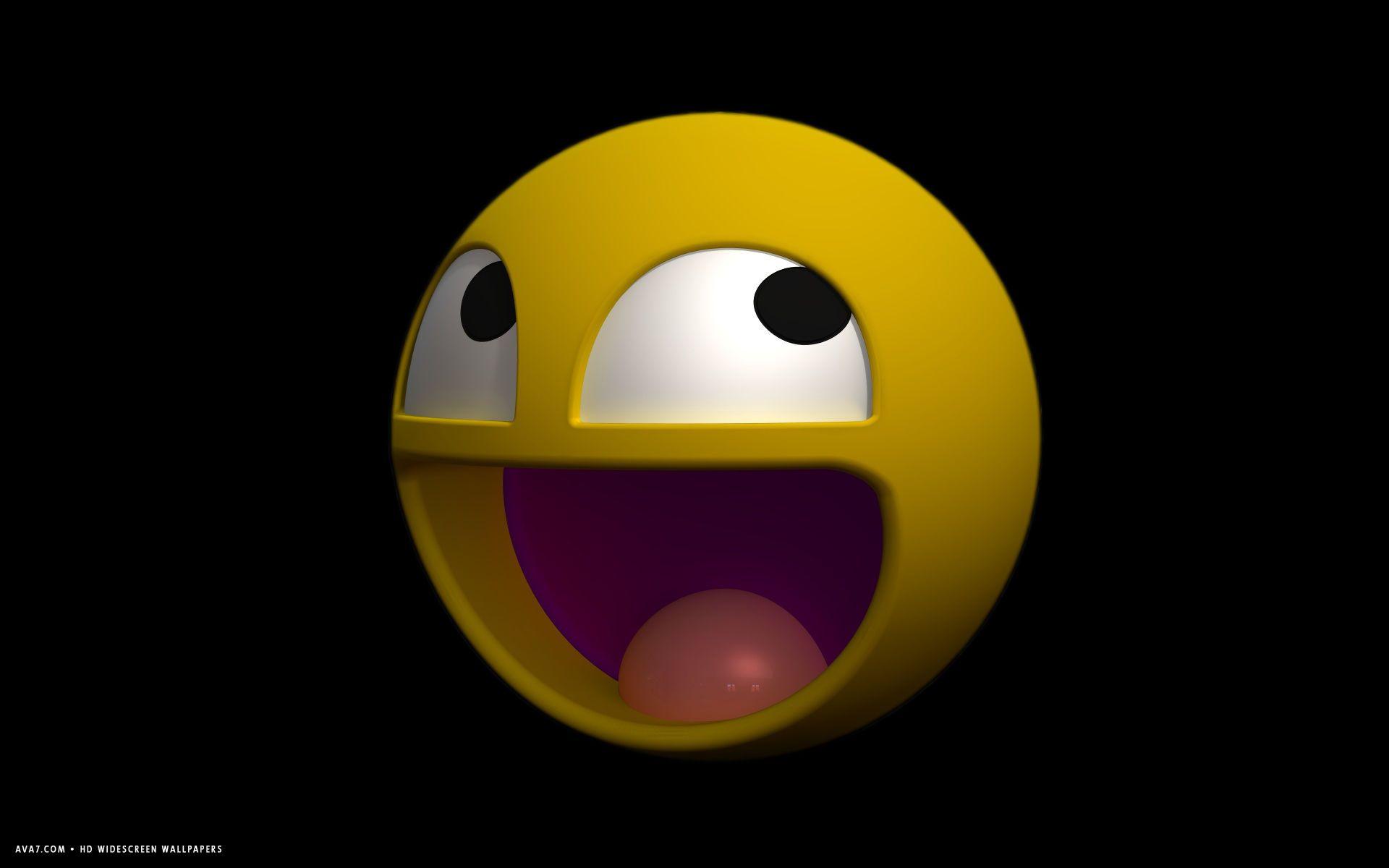1920x1200 3D smiley face yellow smile funny HD widescreen wallpaper