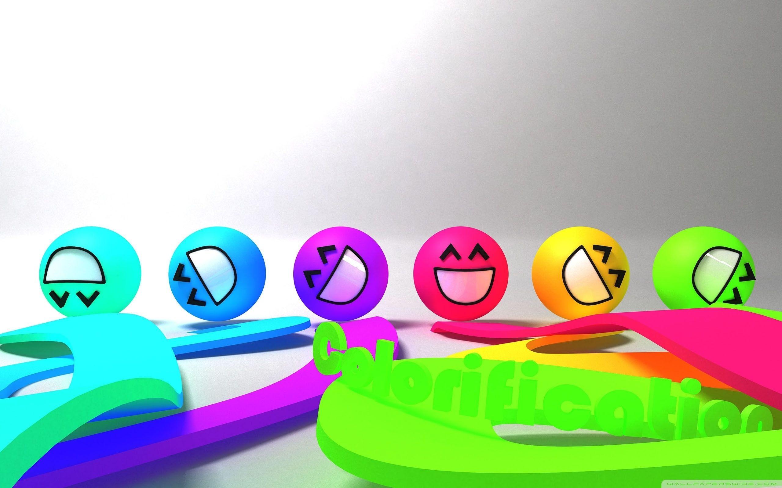 2560x1600 Latest Colorful Smiley Face Wallpaper FULL HD 1080p