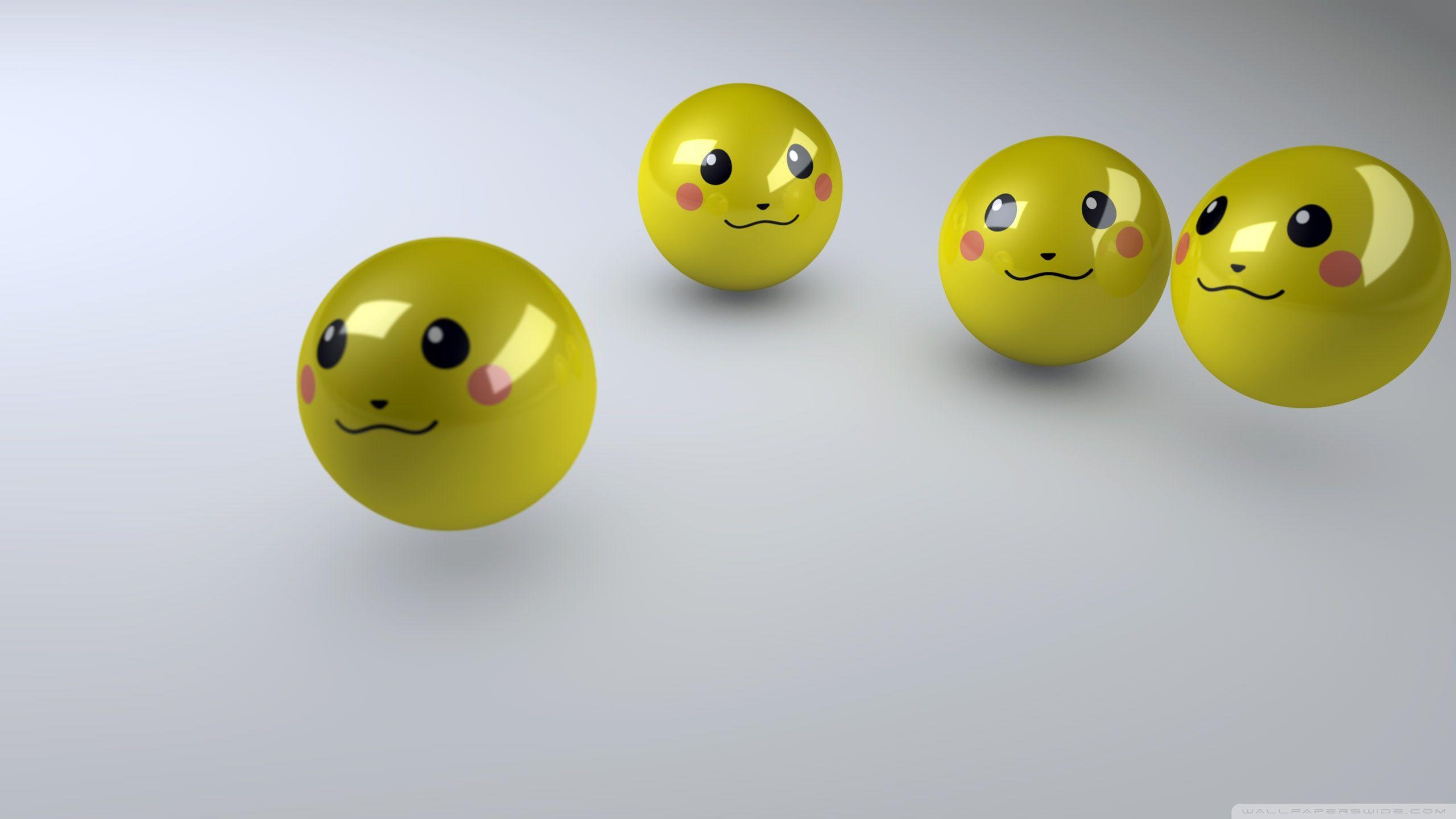 2560x1440 Smiley Faces 3D ❤ 4K HD Desktop Wallpaper for 4K Ultra HD