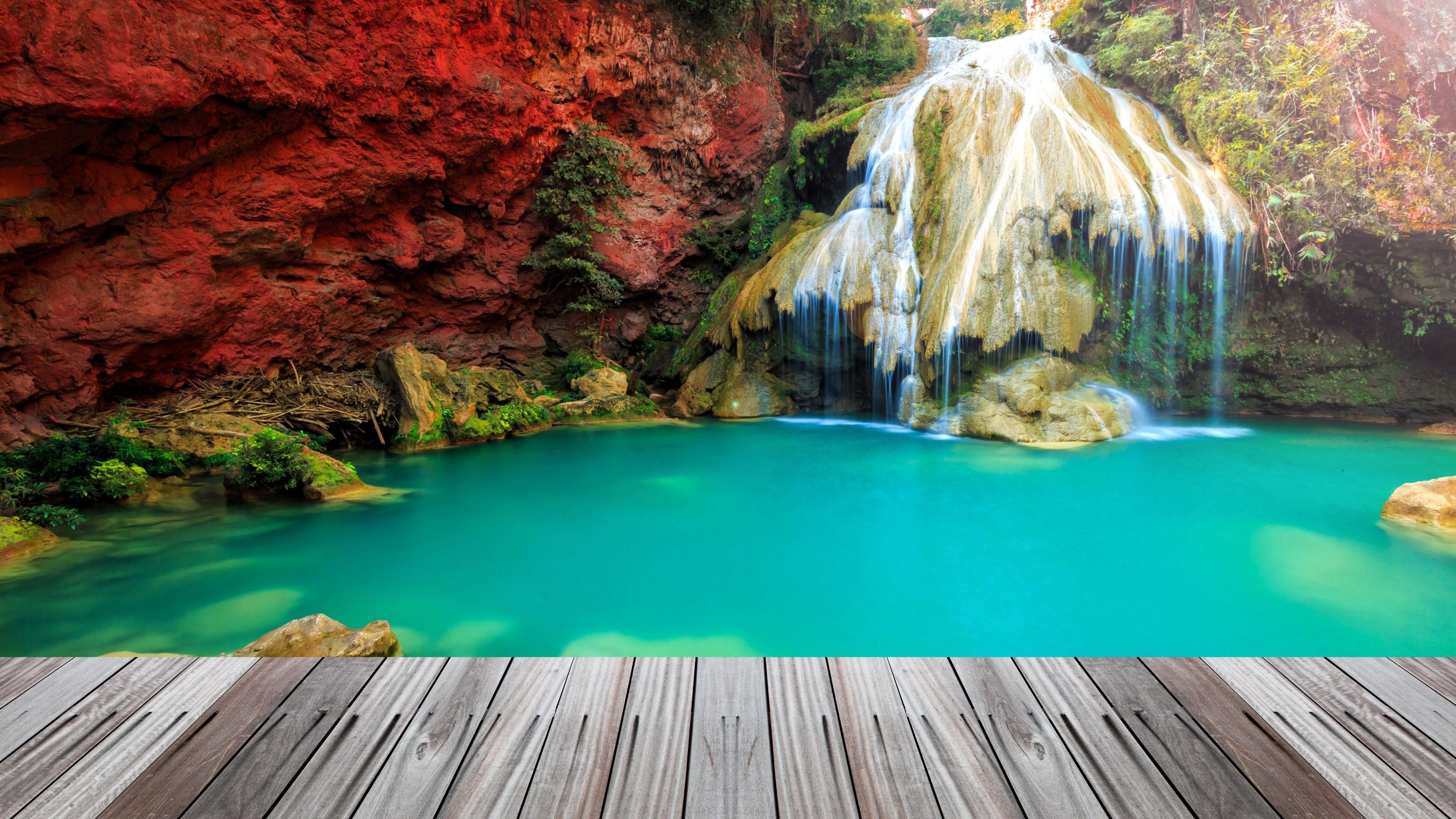 3840x2160 Beutiful Waterfall In Thailand Wallpaper. Wallpaper Studio 10