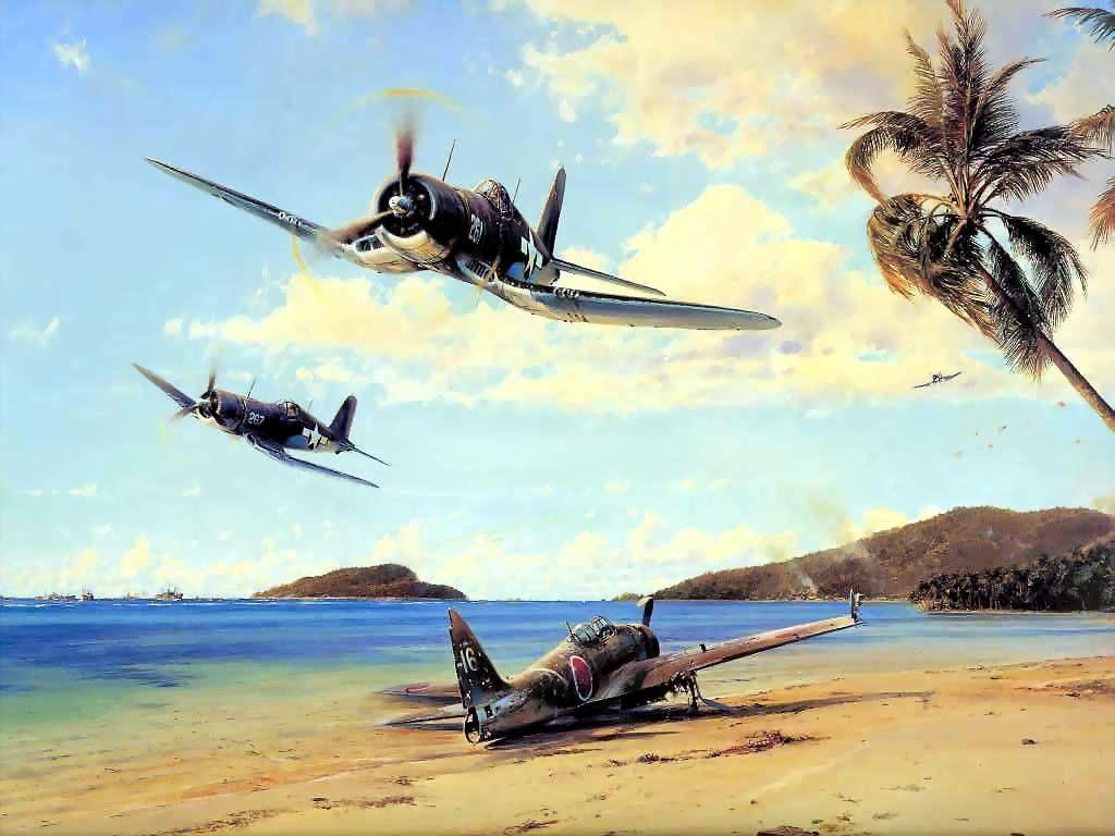 1024x768 Aircraft Art Wallpaper