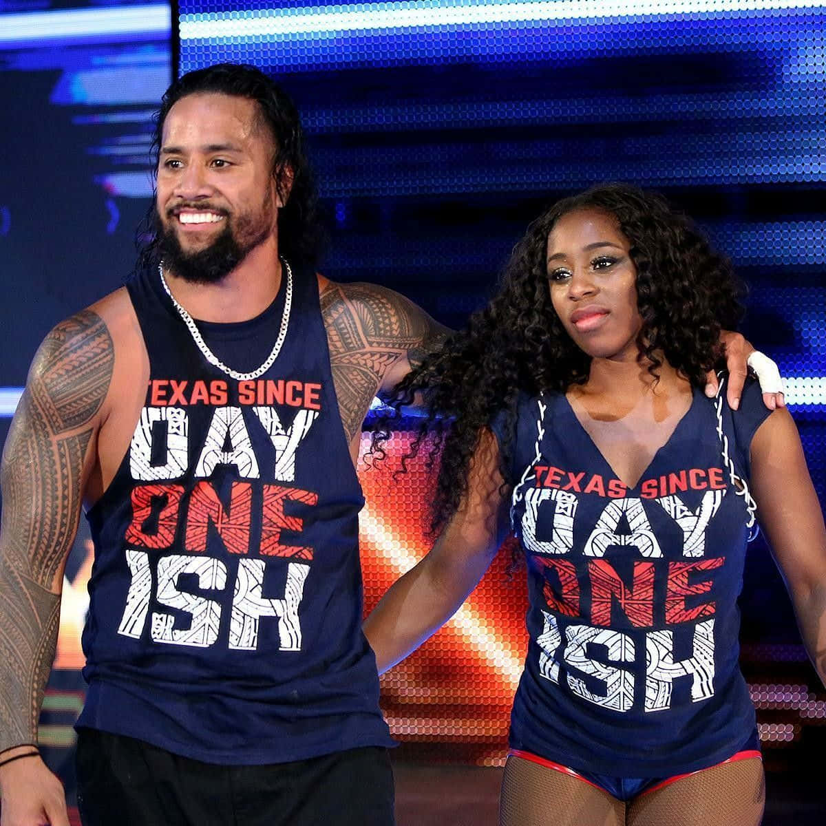 1200x1200 Download Jimmy Uso&Naomi Wallpaper