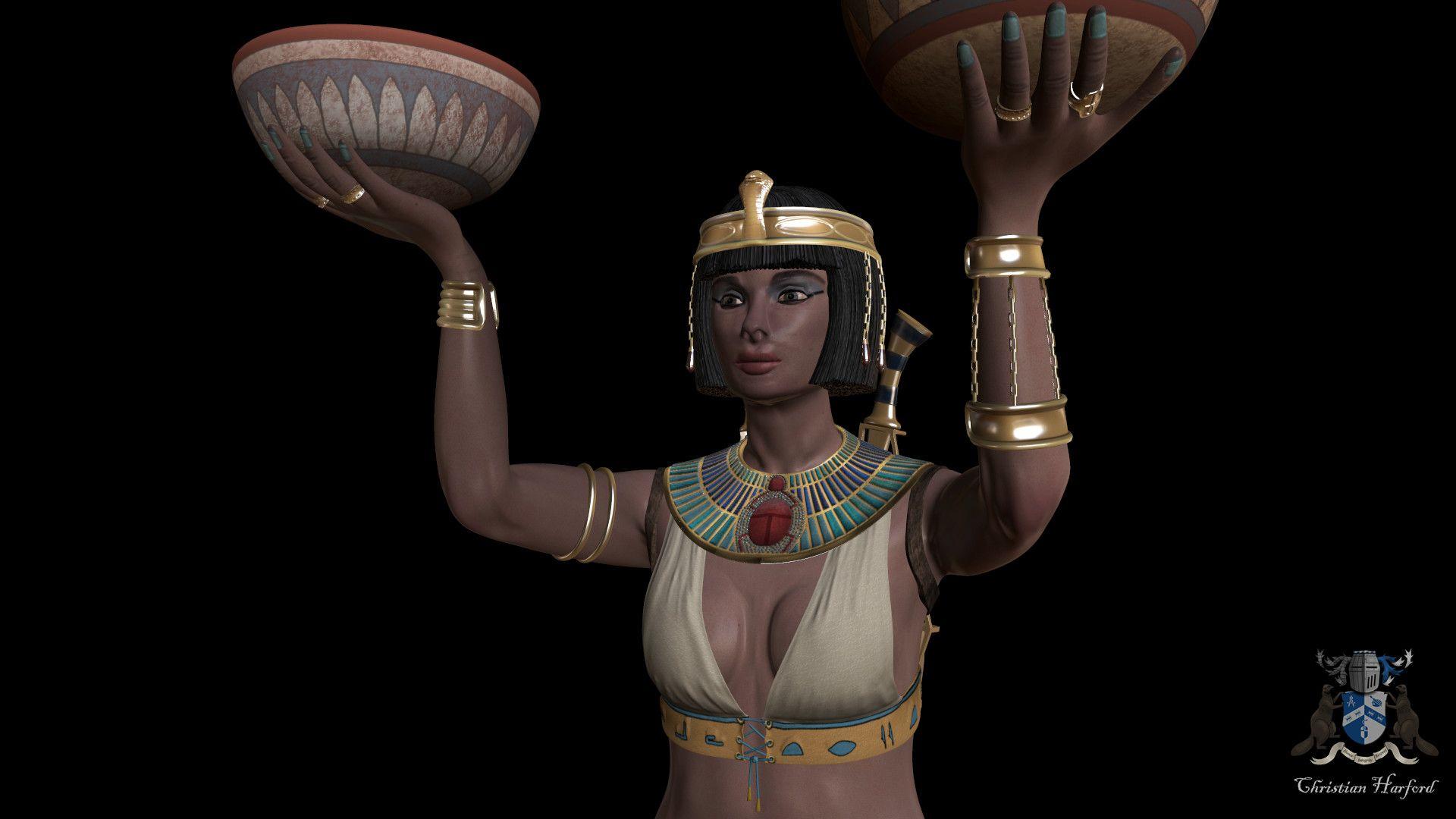 1920x1080 Egyptian Queen, Christian Harford