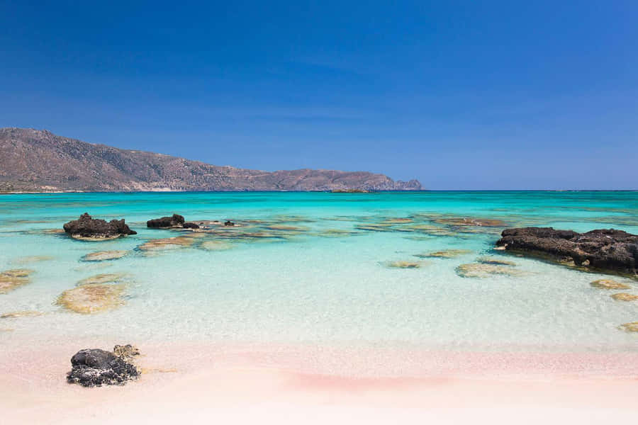 900x600 Greek Beach Wallpaper