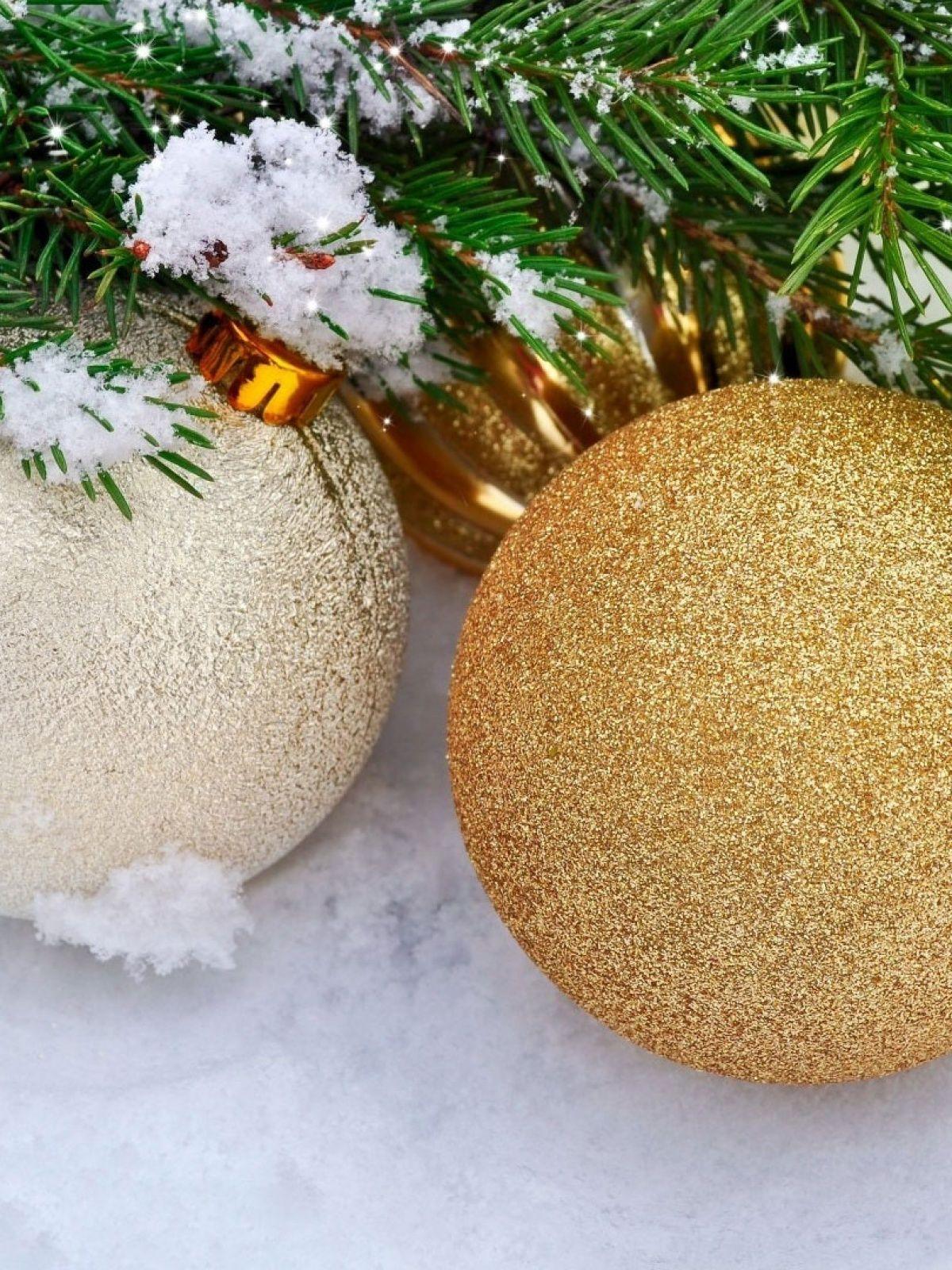 1200x1600 Christmas Decorations Background Mobile Wallpaper