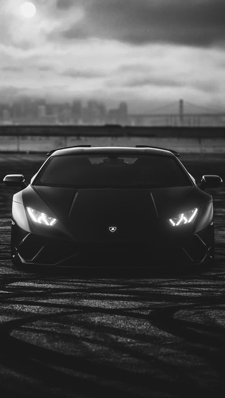 728x1283 Matte black car 1080P, 2K, 4K, 5K HD