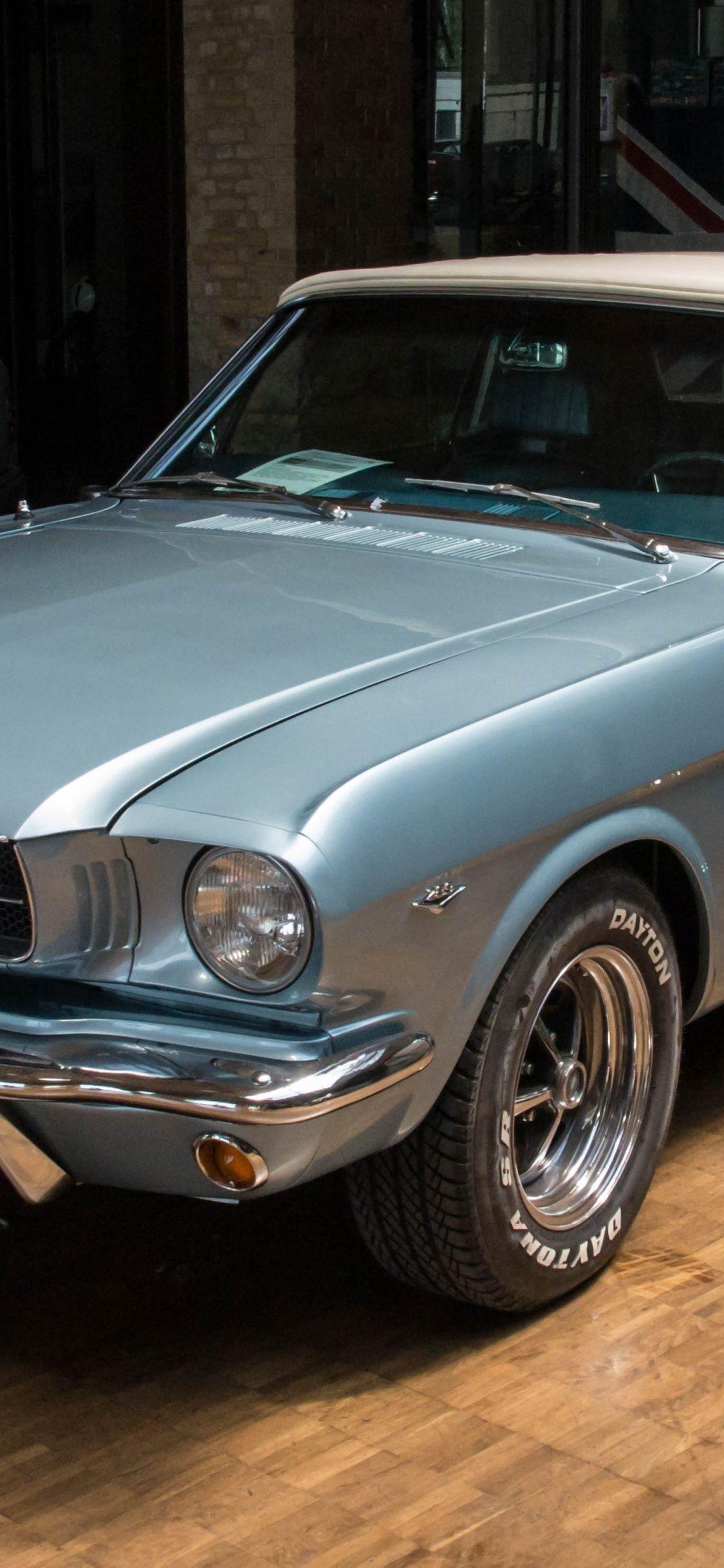 1125x2436 Download 1125x2436 wallpaper classic, muscle car, ford