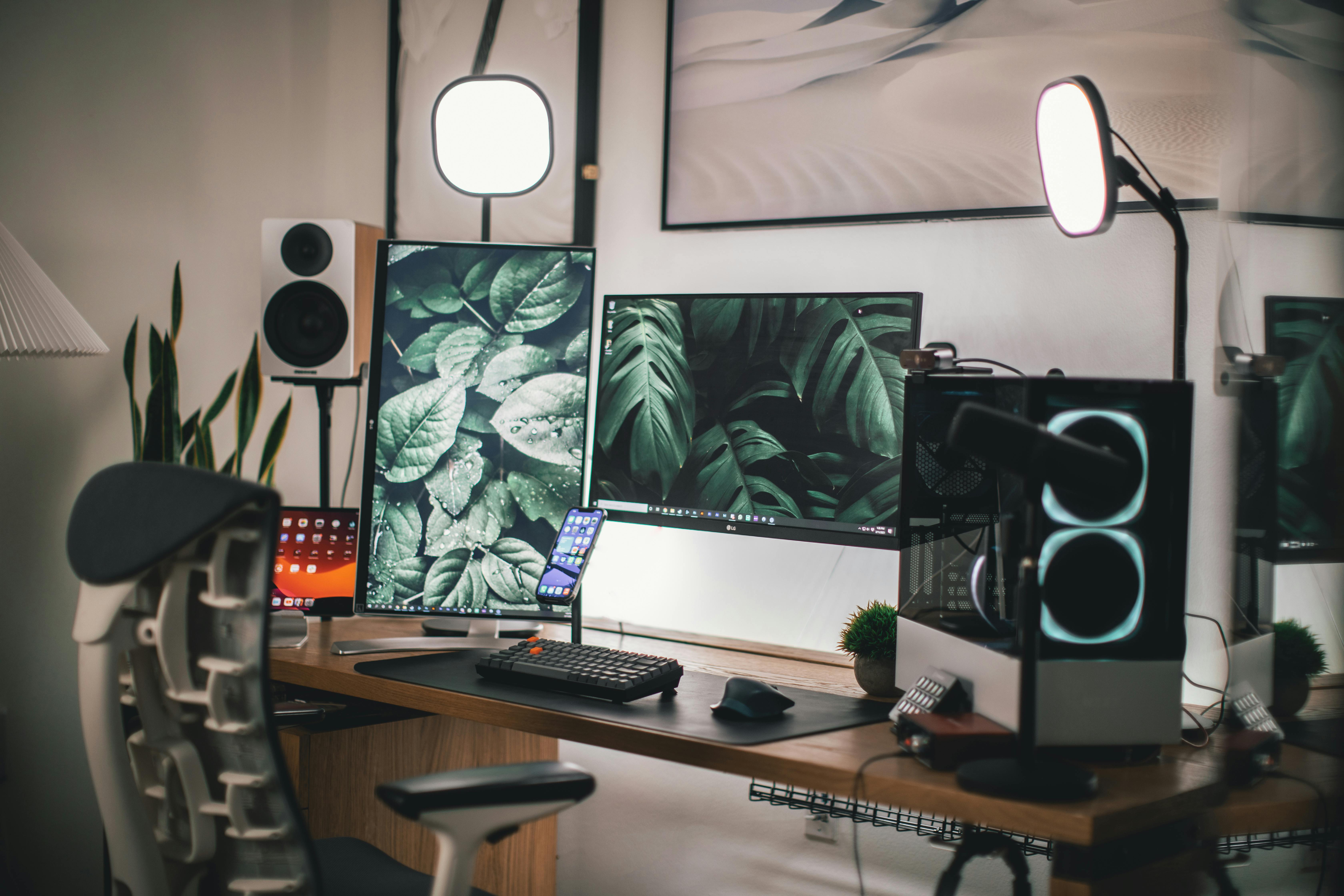 6720x4480 Black Flat Screen Computer Monitor