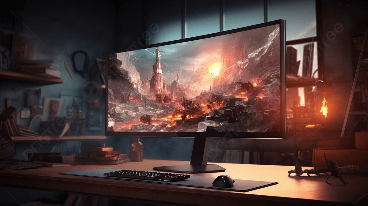 1200x673 3D Rendered Design Of A Gaming Monitor