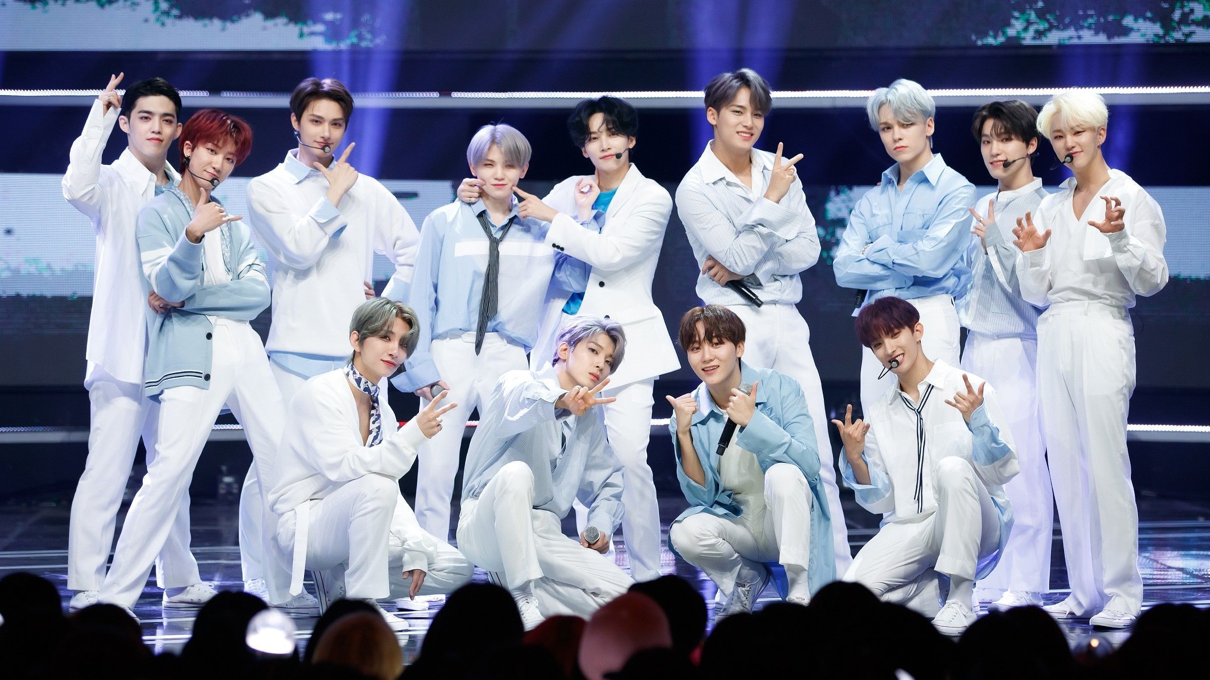 2400x1350 Seventeen K Pop Group HD Wallpaper