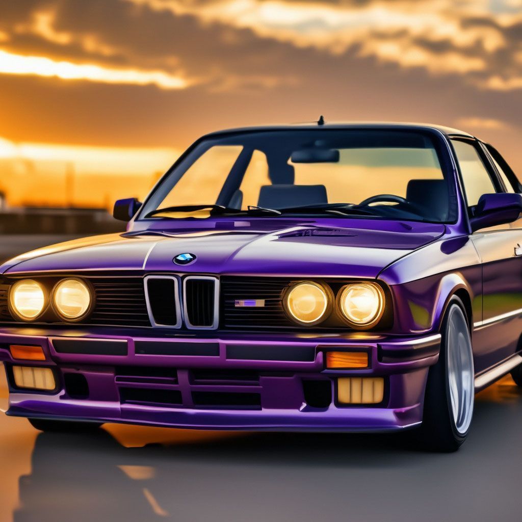 1024x1024 Purple bmw 4k