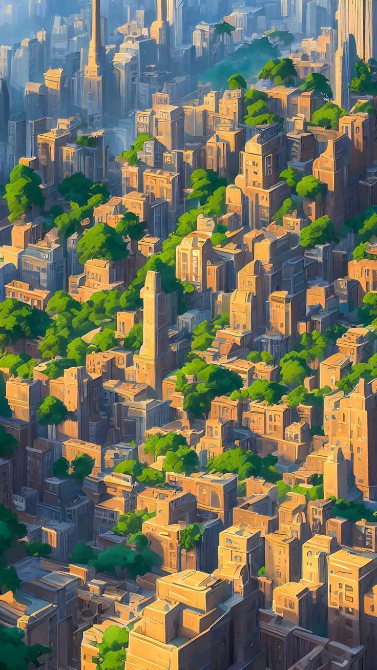 736x1308 AI City Art iPhone Wallpaper HD