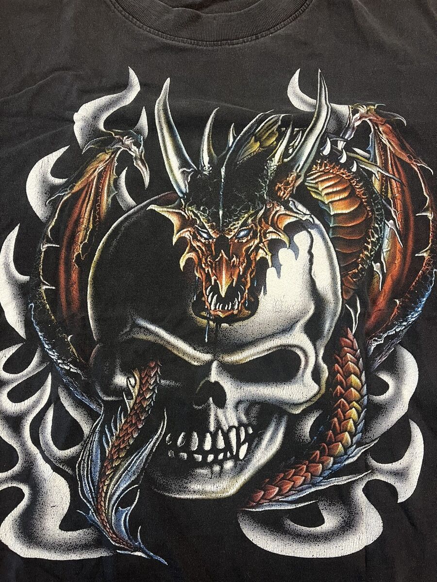 900x1200 Vintage Skull Dragon Rock Eagle graphic