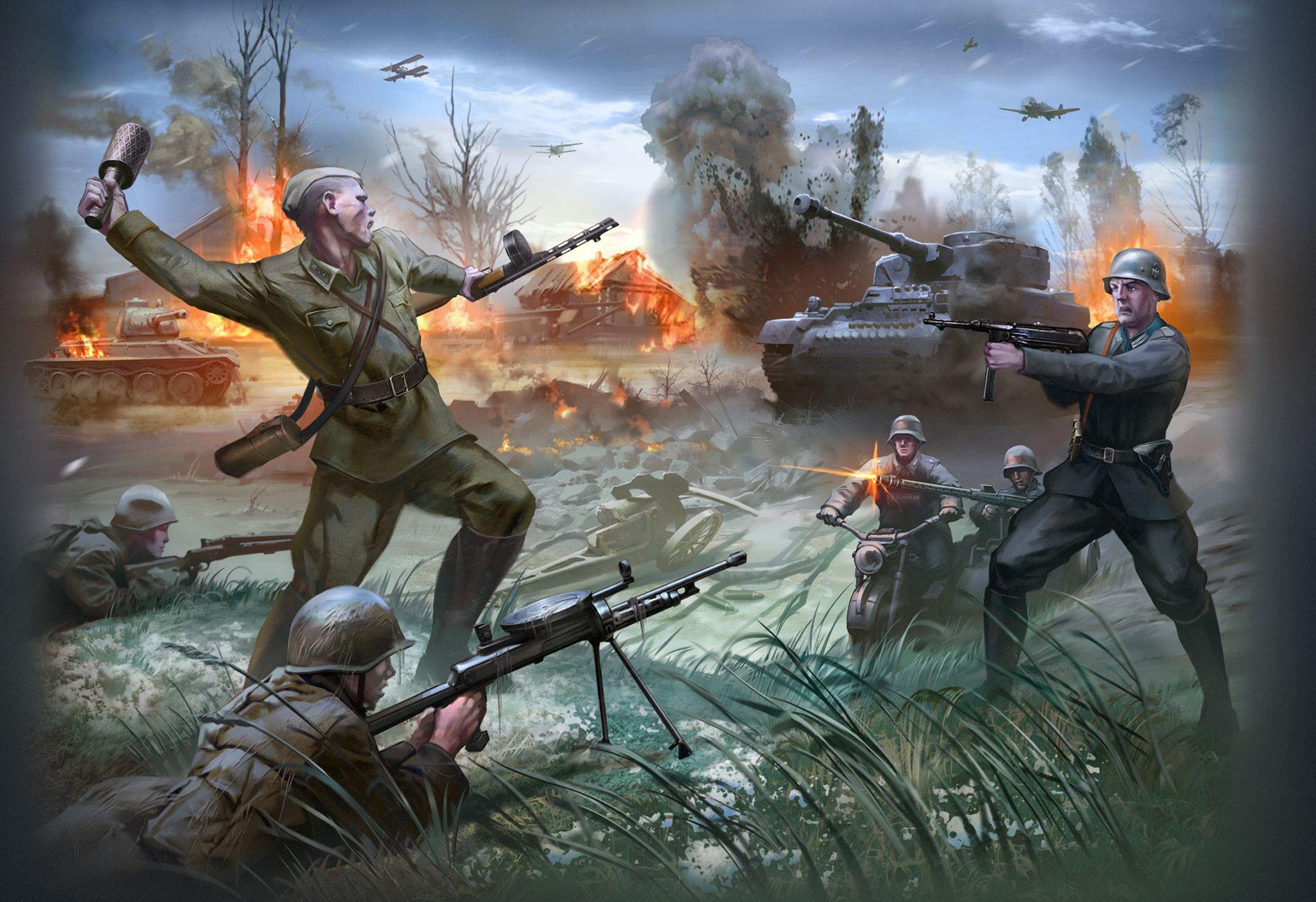 2045x1402 01 Königsberg, T 34 85. WWII Art