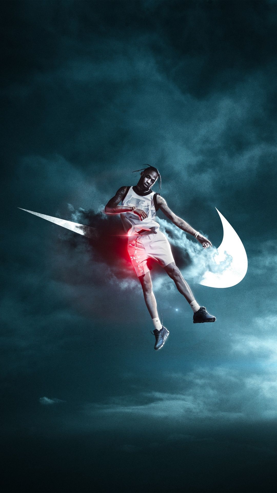 1080x1920 Travis Scott Wallpaper 4K, Nike