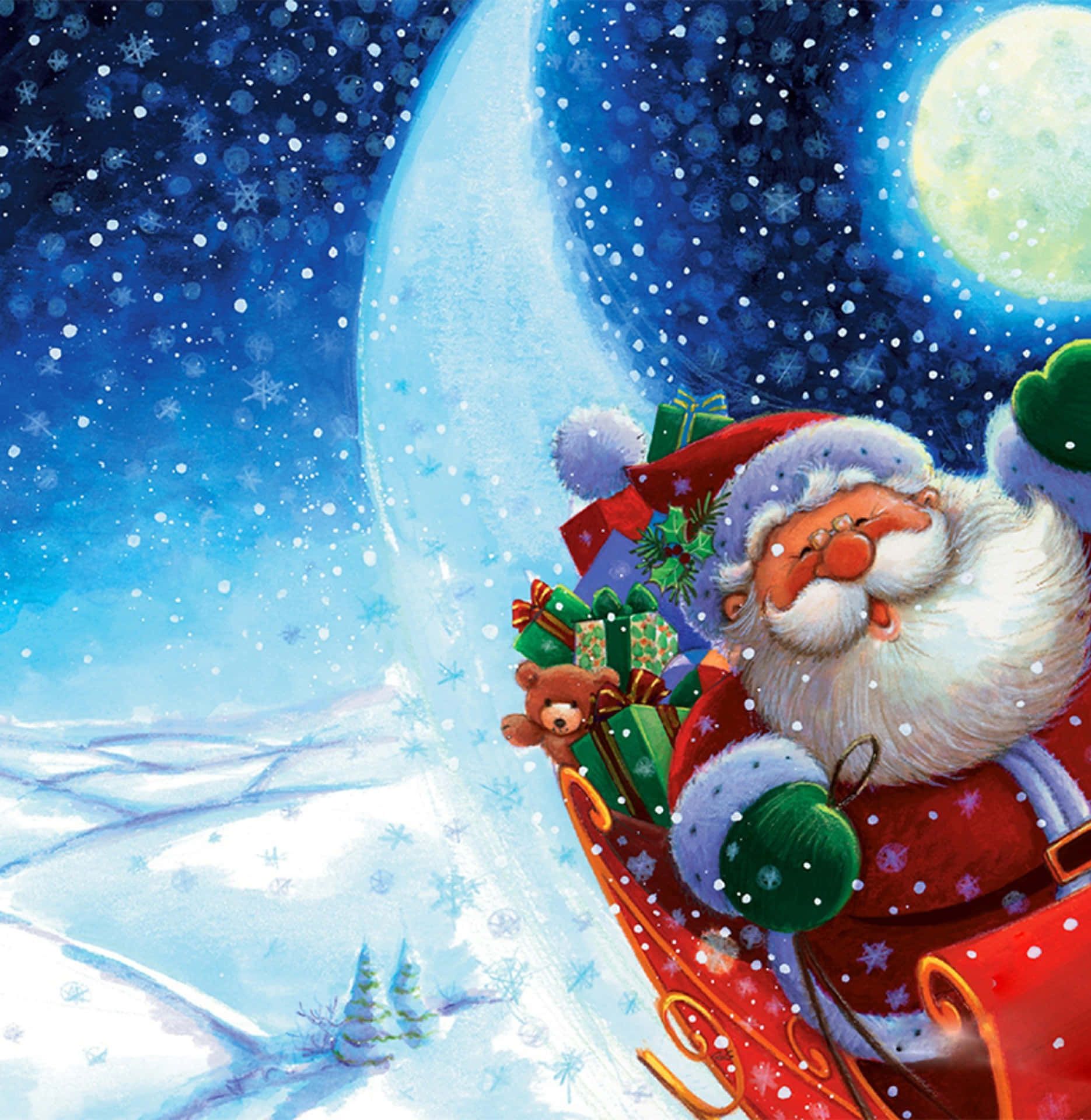 1870x1920 Download Digital Art Of Cool Christmas