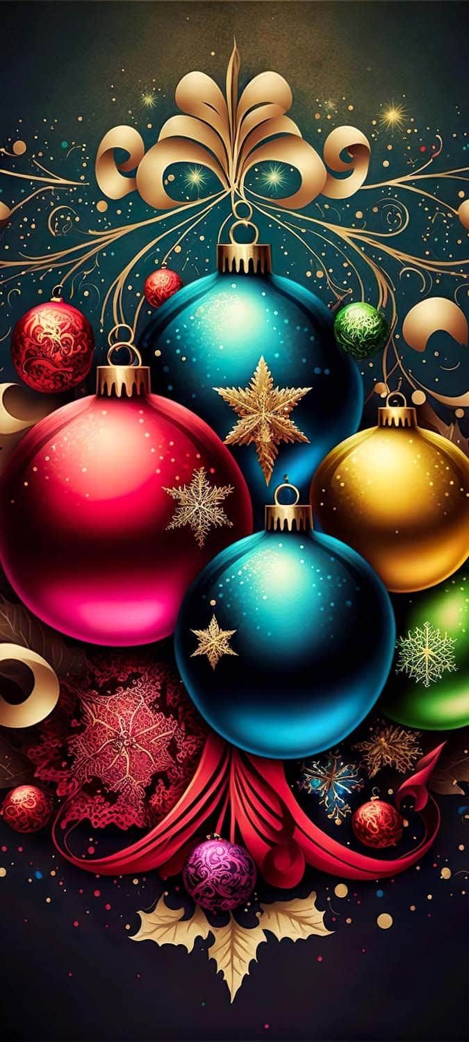 675x1500 Christmas Decoration iPhone Wallpaper HD