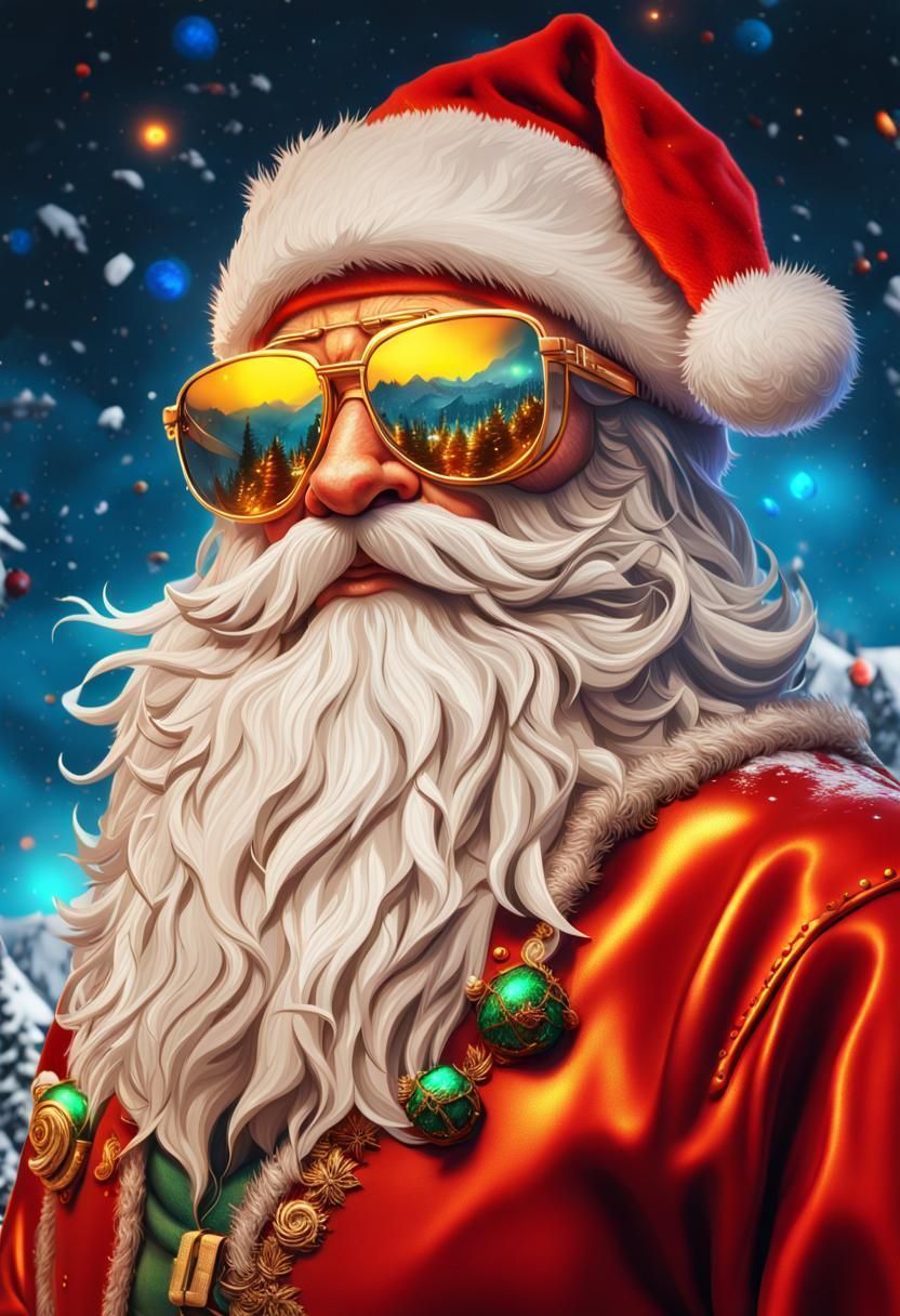 832x1216 Cool Santa Generated Artwork