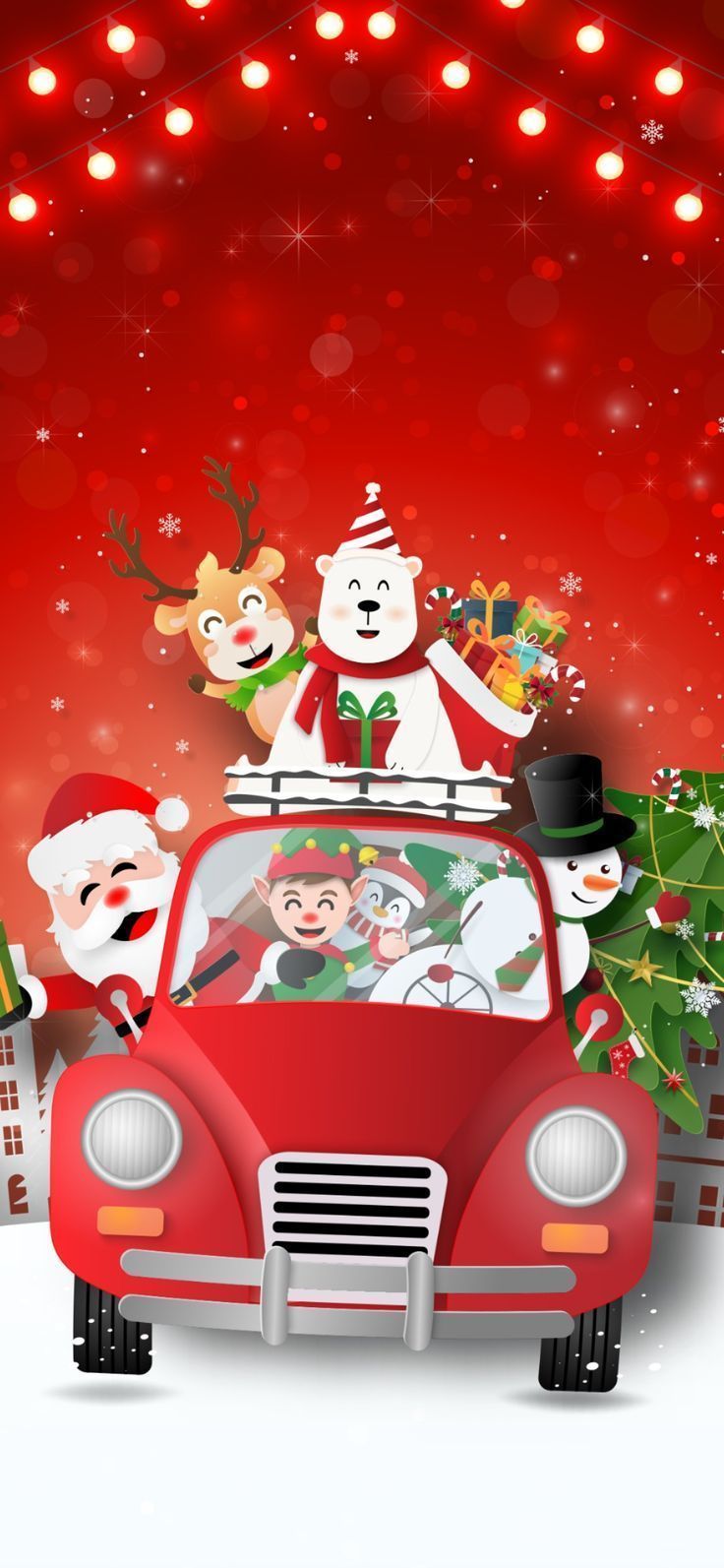 736x1593 Christmas wallpaper for iPhone Free