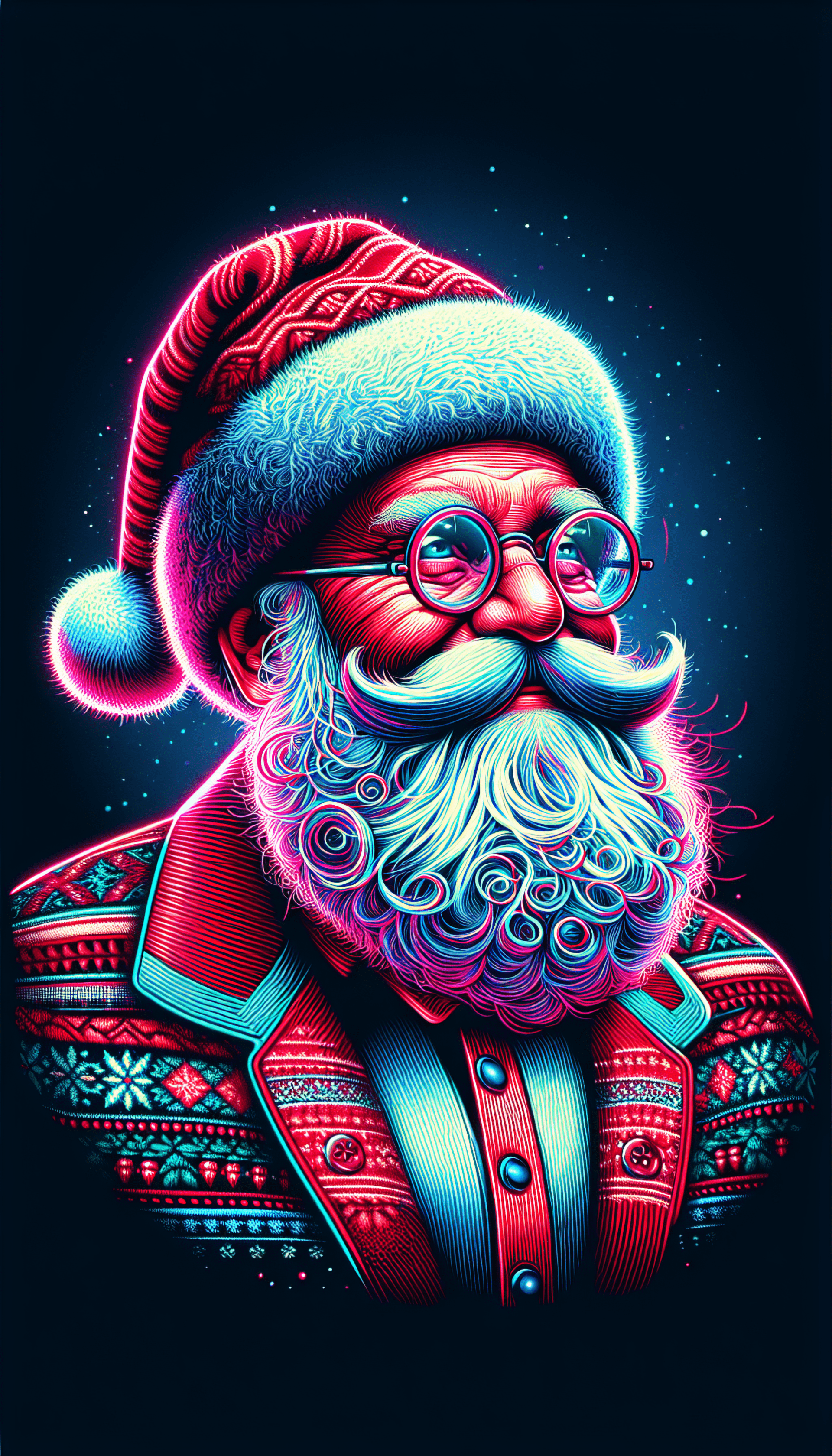 1920x3360 Santa Phone Wallpaper